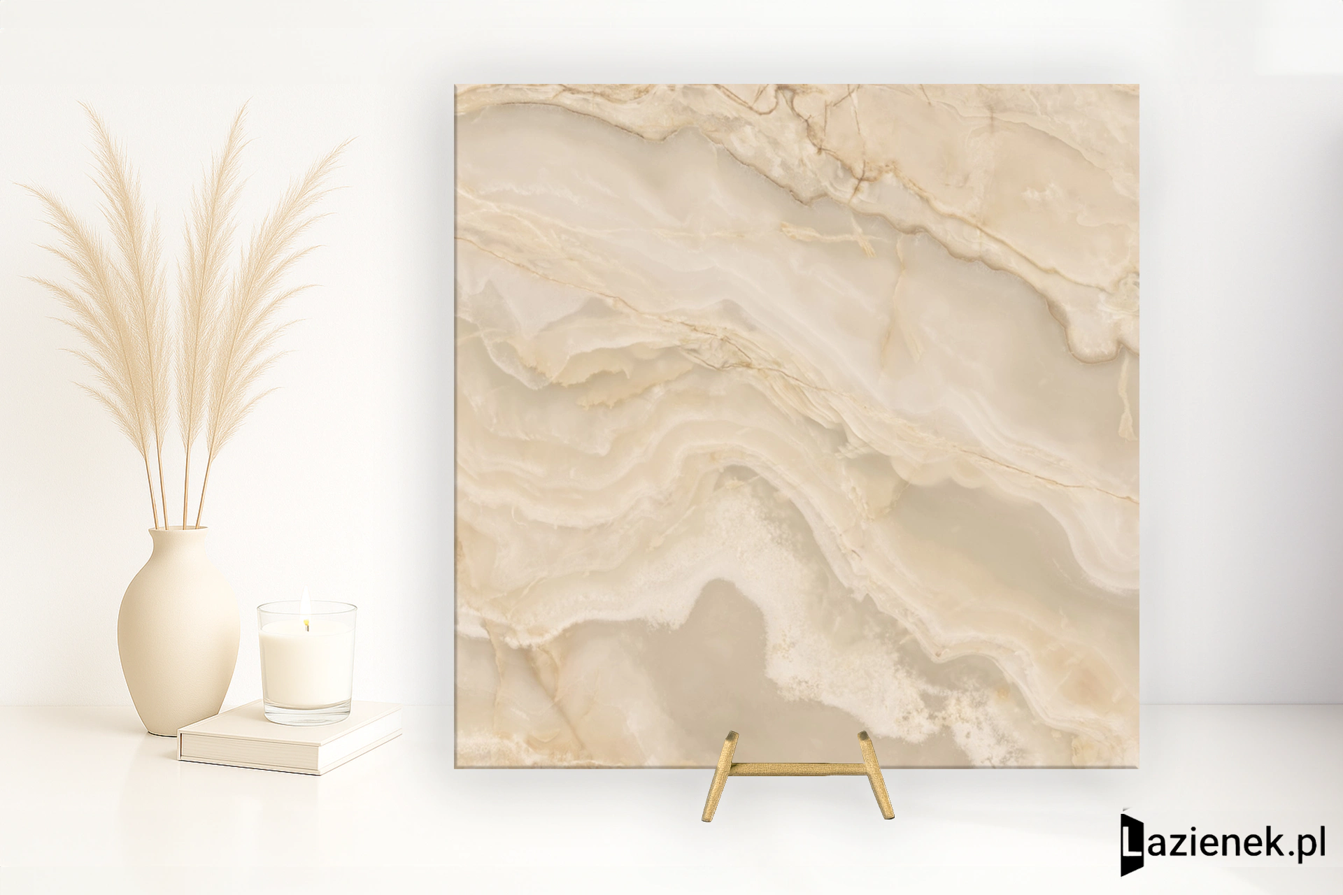La Fabbrica Ava Onice Iride Ambra półpoler 120x120 cm gr. 6 mm - płytka rektyfikowana / (L)173034